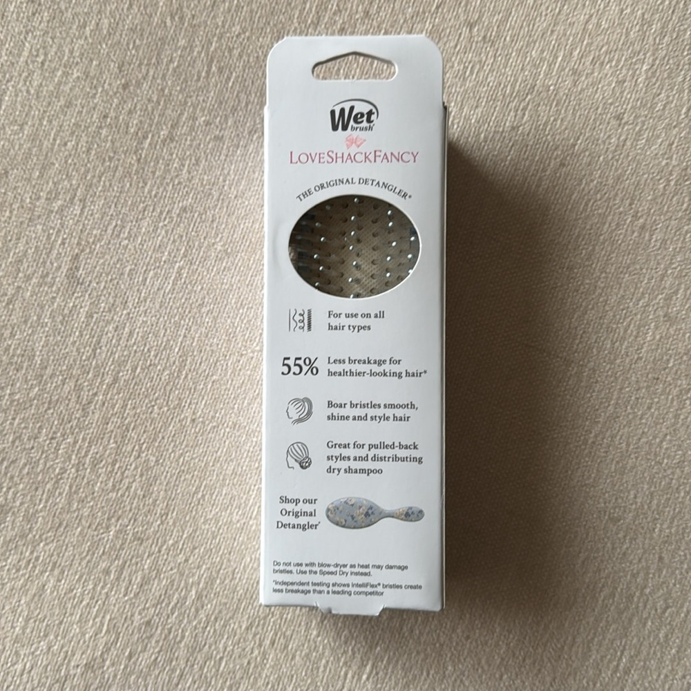 NWT Wet Brush x LoveShackFancy Mini Shine Detangling Hair Brush - Picture 12 of 12